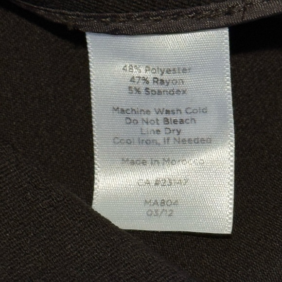 TALBOTS HERITAGE Pants for Women Chocolate Brown Size 12 - Picture 5 of 7